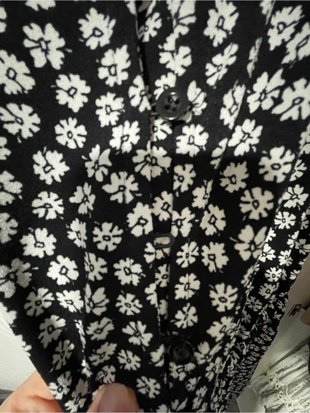 Dex Black and White Floral maxi dress - Picture 3 of 3